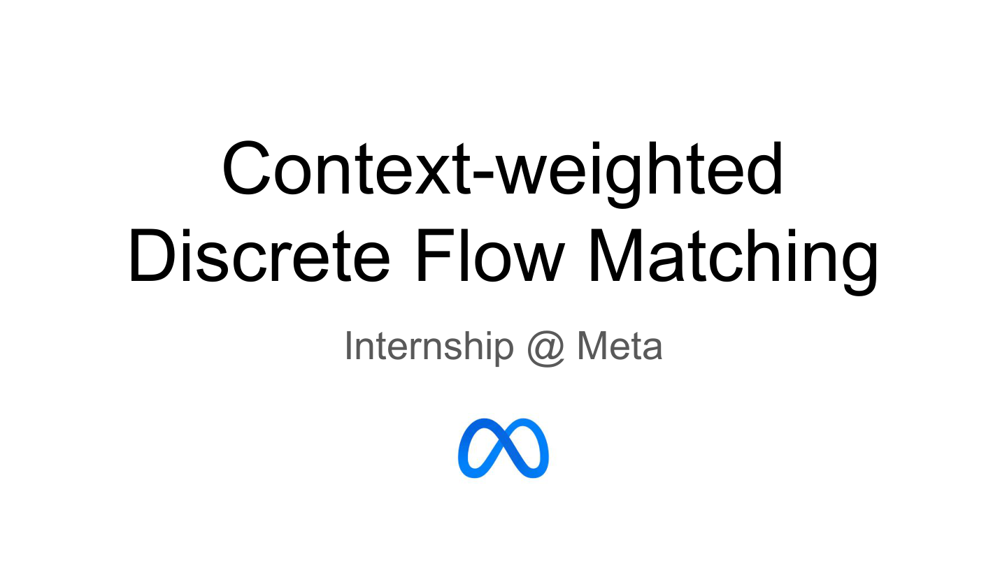 Context-Weighted Discrete Flow Matching